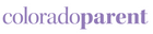Colorado Parent text in purple lower case letters. the word parent is bold