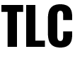 TLC in black uppercase letters