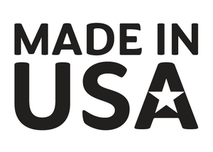 Wad-Free is Made in USA the A in USA is filled with a white star on black lettering Wad-Free Custom-Made Materials are all made in the USA