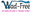 Wad-Free® prevents tangled, twisted, balled-up sheets, blankets, duvet logo